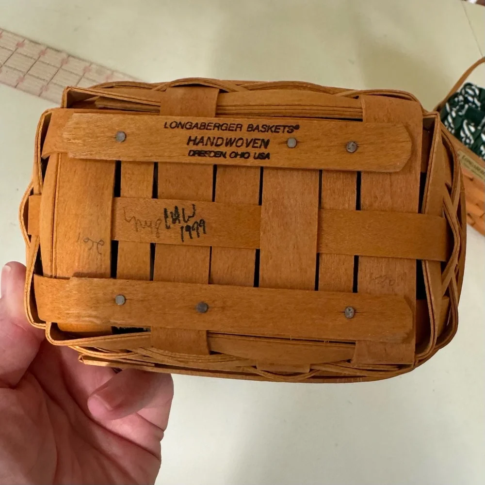 🧺 Longaberger Hostess Appreciation Basket Set - Garden Splendor Liners - Picture 10 of 11